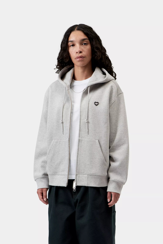 W' HD Small Heart Patch Jacket - Grey Heather/Black - Carhartt WIP