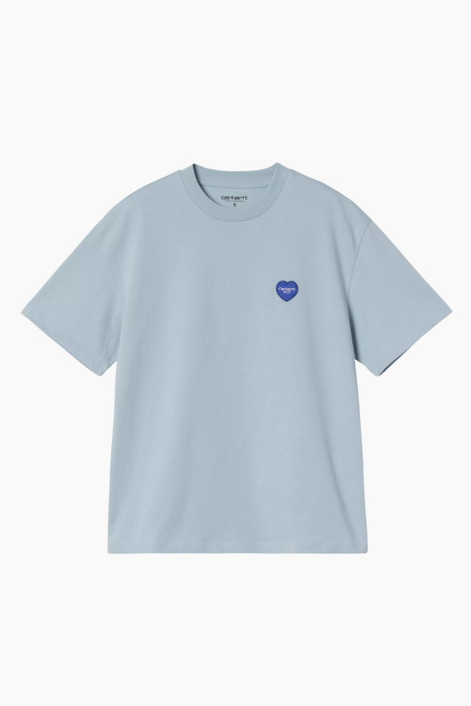 W' S/S Heart II Hartt T - Blue Fog - Carhartt WIP