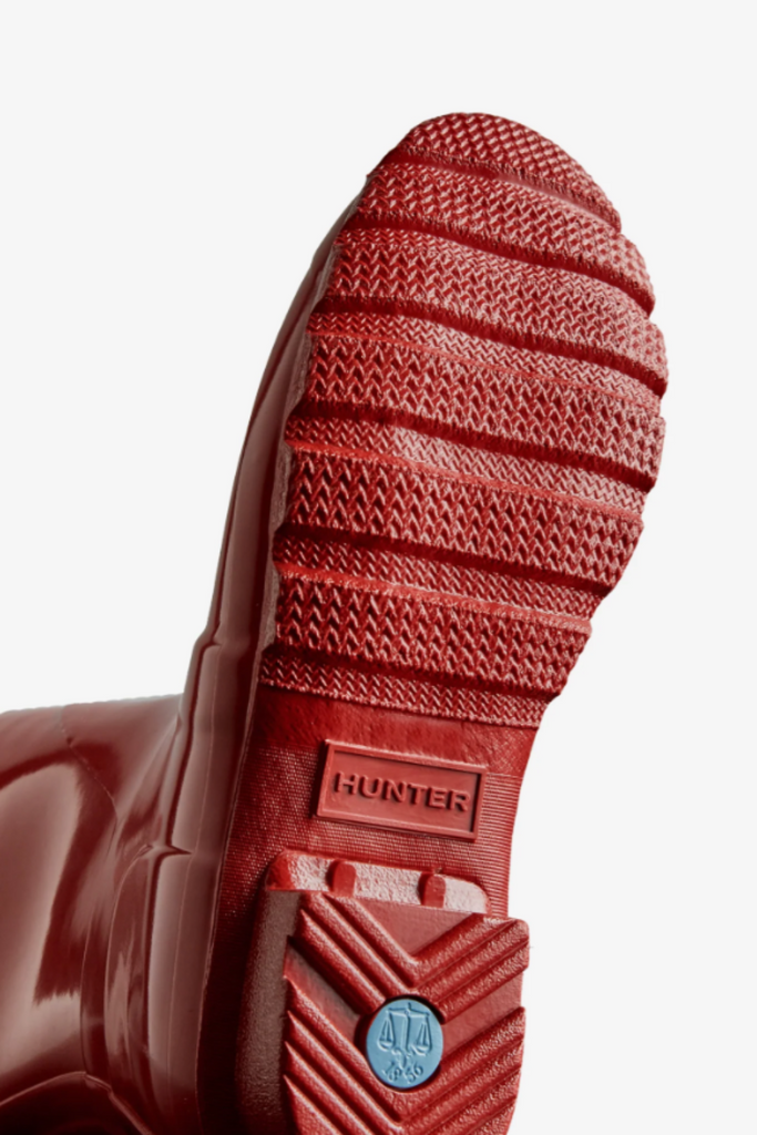 Womens Original Tall Gloss Boot - Military Red - Hunter