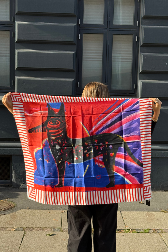 Farshad Scarf - Red Multi - Mads Nørgaard