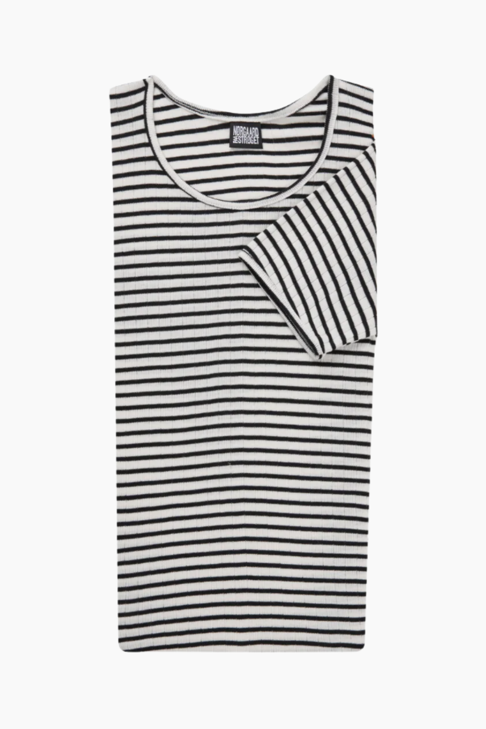 101 Short Sleeve NPS Stripes - Ecru/Black - Nørgaard på Strøget