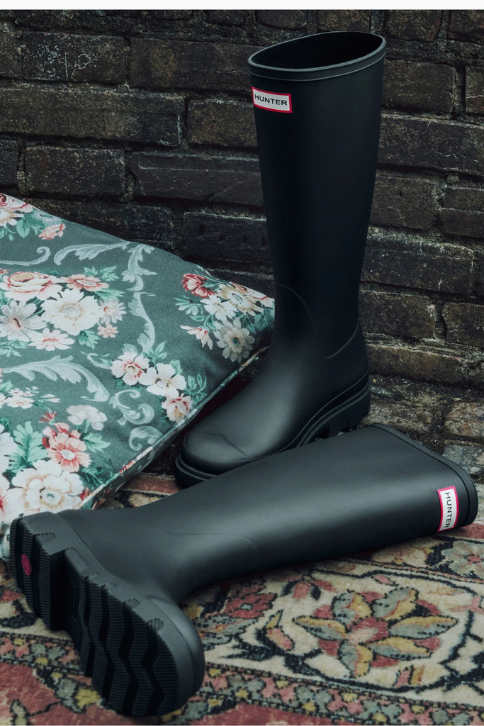 Unisex Downpour Tall Boot - Black - Hunter
