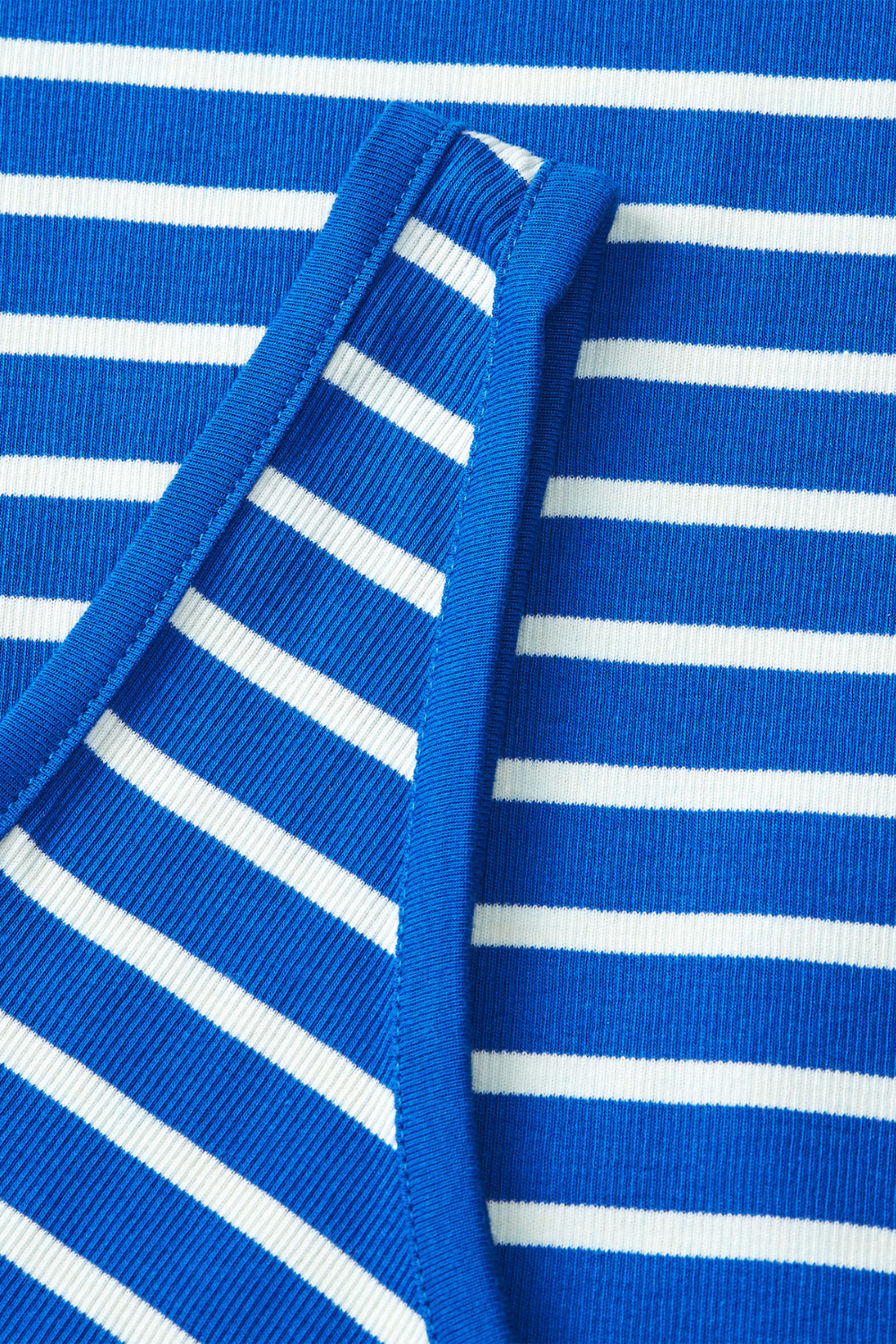 2X2 Cotton Stripe Kitty Top - Surf The Web/Vanilla Ice  - Mads Nørgaard-1