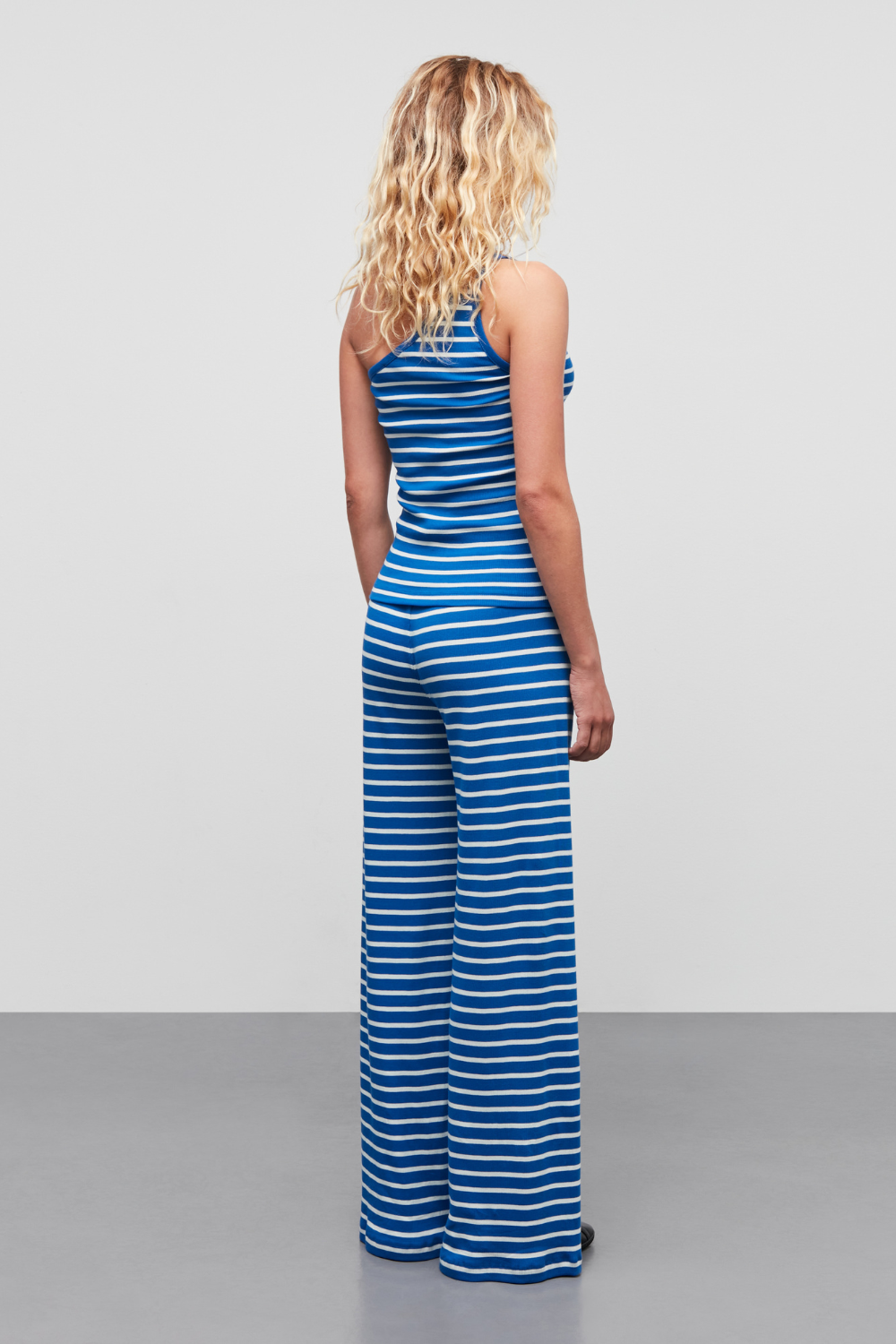 2X2 Cotton Stripe Kitty Top - Surf The Web/Vanilla Ice  - Mads Nørgaard-4