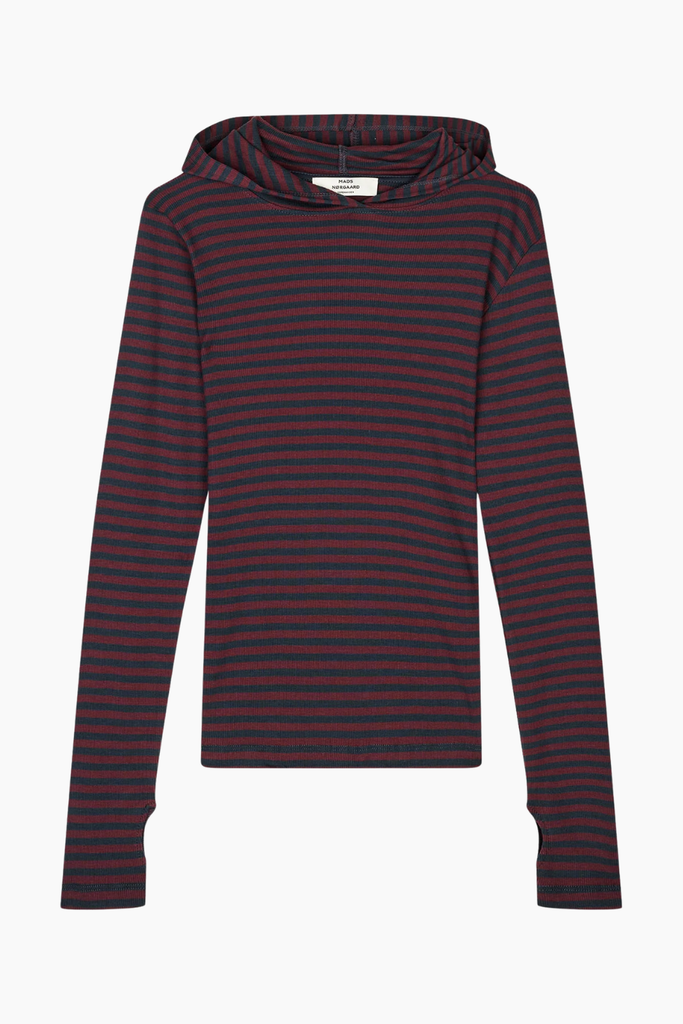 2x2 Cotton Stripe Tutti Hood - Sky Captain - Mads Nørgaard