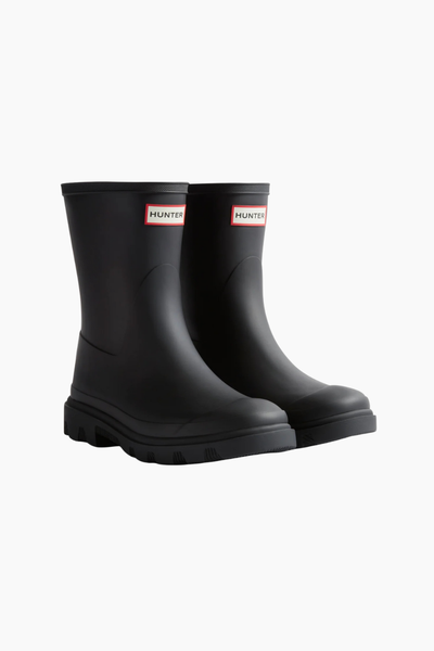 Unisex Downpour Short Boot - Black - Hunter