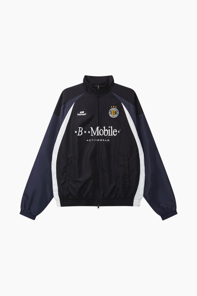 AW26 Football Track Jacket - Black - bareen