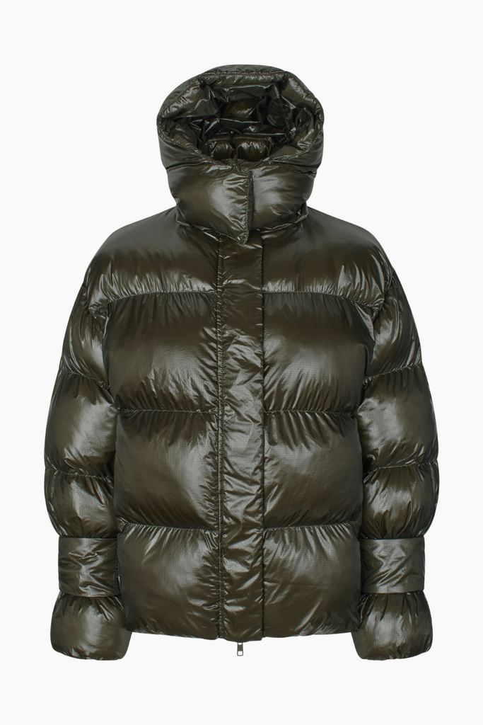 Active Hood Jacket - Dark Army - Oval Square