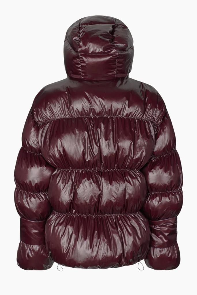 Active Hood Jacket - Dark Burgundy - Oval Square