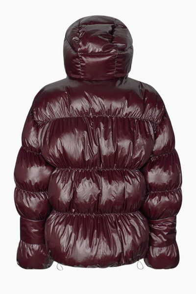 Active Hood Jacket - Dark Burgundy - Oval Square