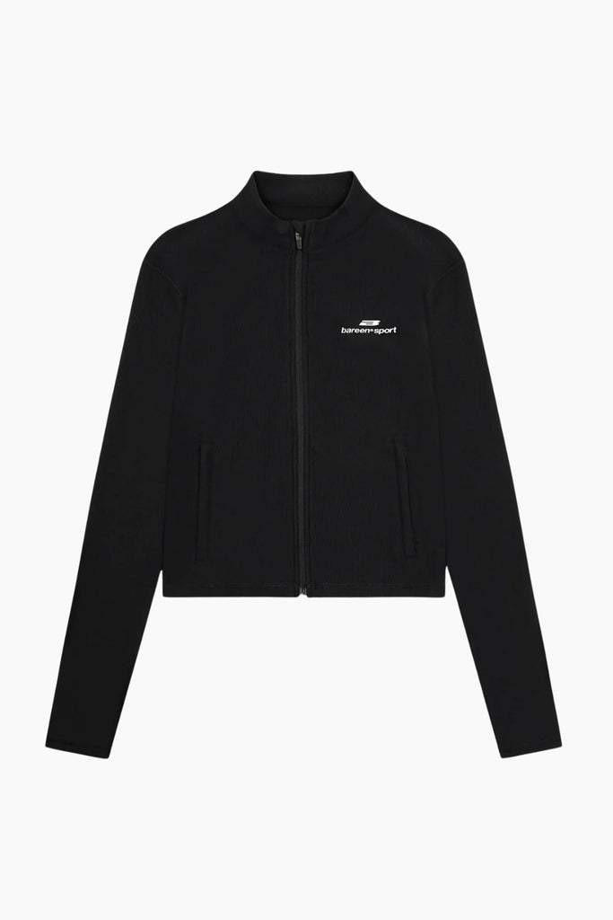 Active Longsleeve Full Zip - Black Onyx - bareen