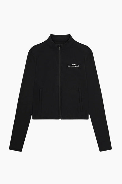 Active Longsleeve Full Zip - Black Onyx - bareen