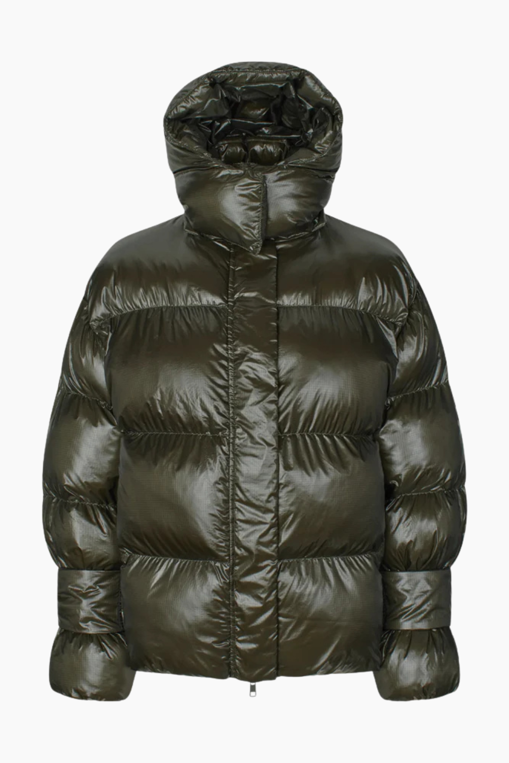 Active Hood Jacket - Dark Army - Oval Square