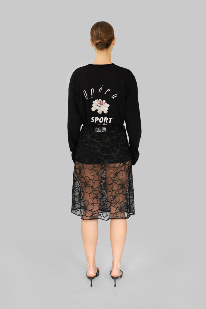 Alba Long Skirt - Black - OpéraSPORT