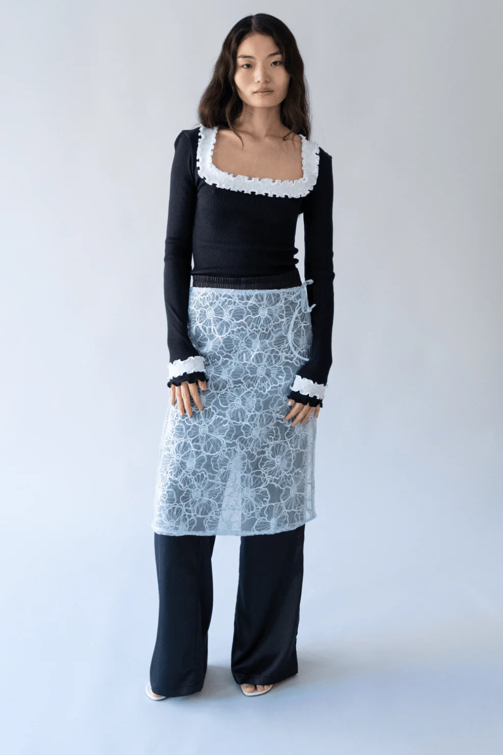 Alba Long Skirt - Ice Blue - OpéraSPORT