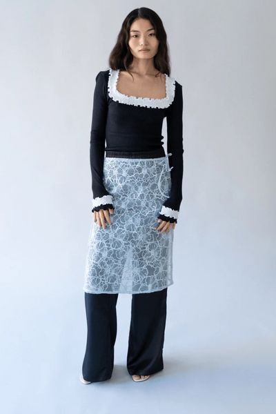 Alba Long Skirt - Ice Blue - OpéraSPORT