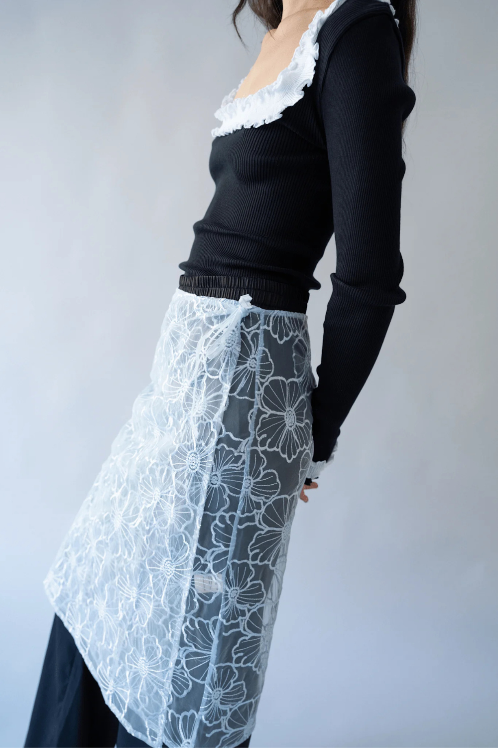 Alba Long Skirt - Ice Blue - OpéraSPORT