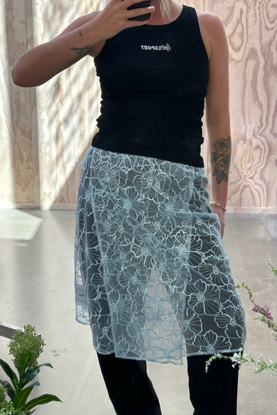 Alba Long Skirt - Ice Blue - OpéraSPORT