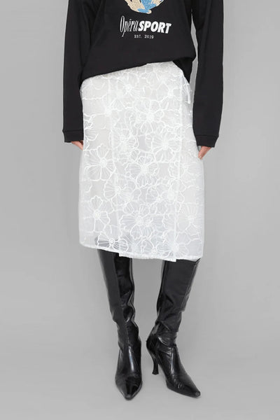 Alba Long Skirt - White - OpéraSPORT