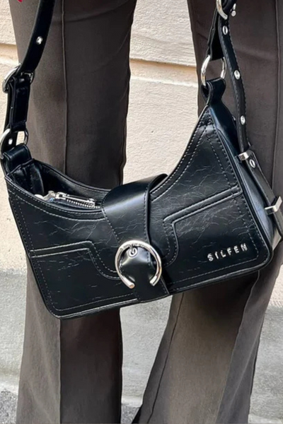 Alba Shoulder Bag 571020 - Black - Silfen Studio