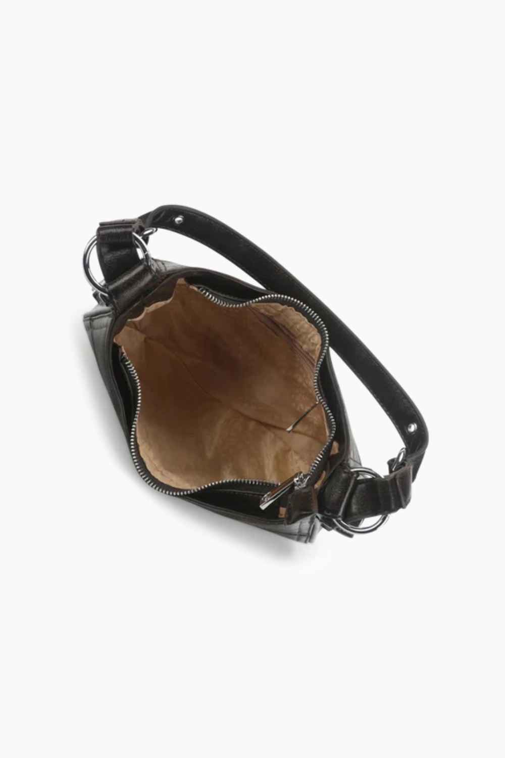 Alba Shoulder Bag - Brown Cracked - Silfen Studio