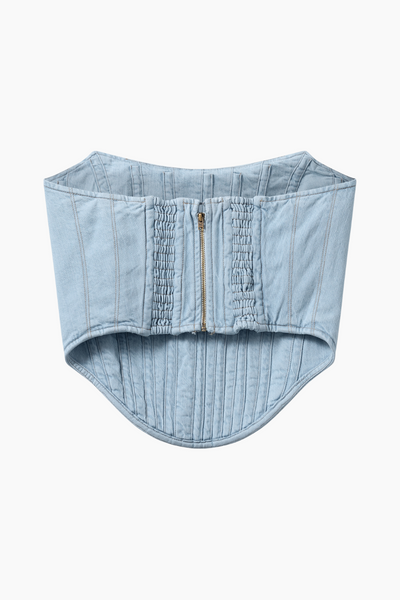 Aljinz Corsage - Light Blue Denim - H2O Fagerholt-1
