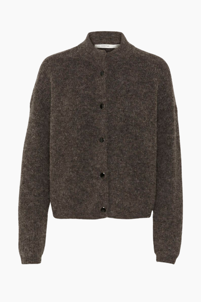 AlphaGZ Short Cardigan - Chestnut Melange - Gestuz