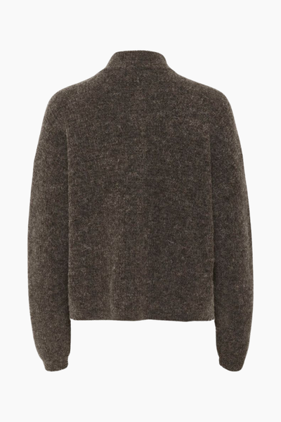 AlphaGZ Short Cardigan - Chestnut Melange - Gestuz