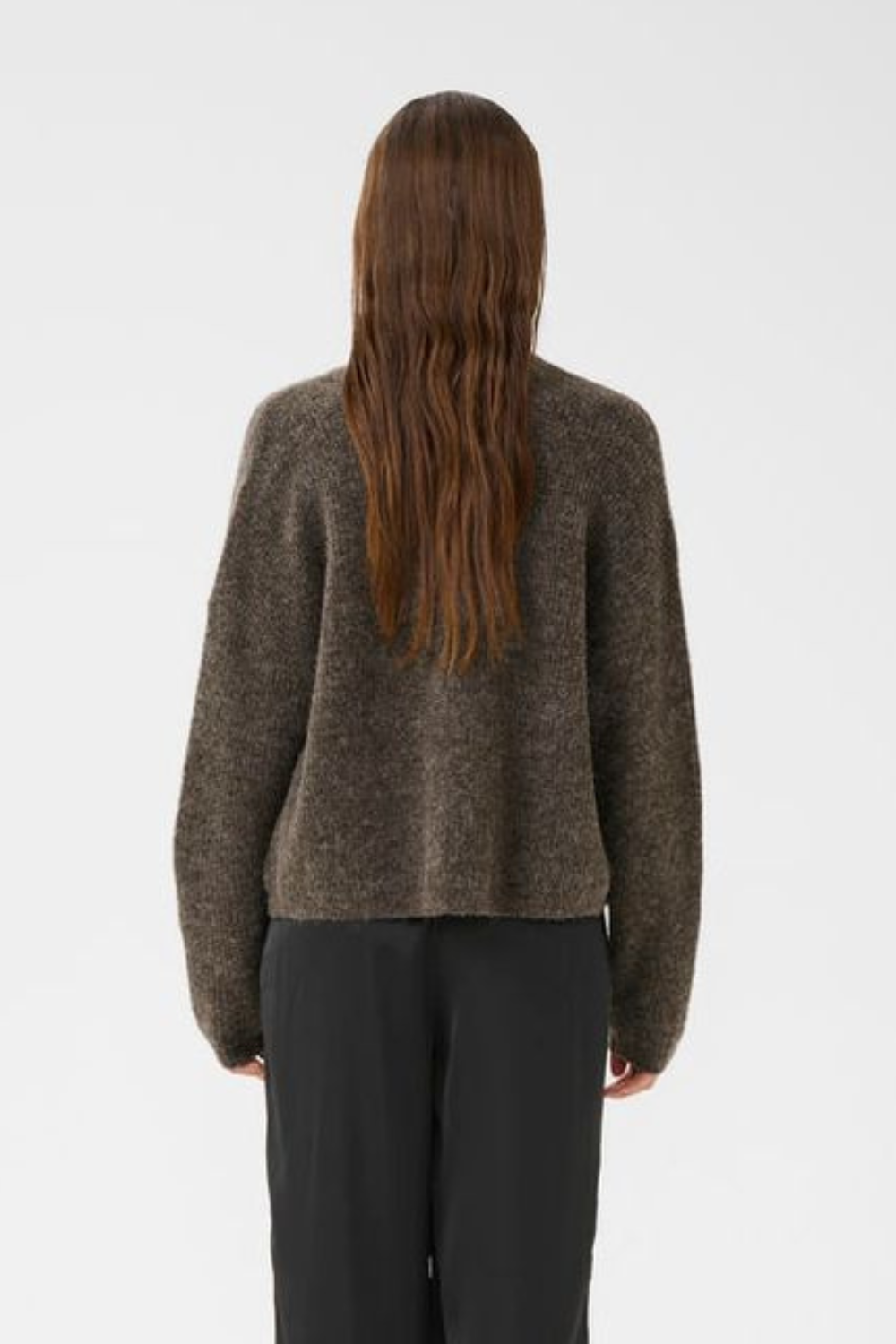 AlphaGZ Short Cardigan - Chestnut Melange - Gestuz