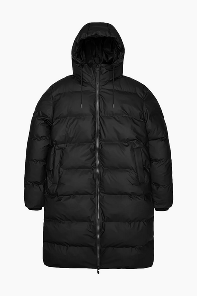 Alta Long Puffer Jacket W3T4 2024 - Black - Rains