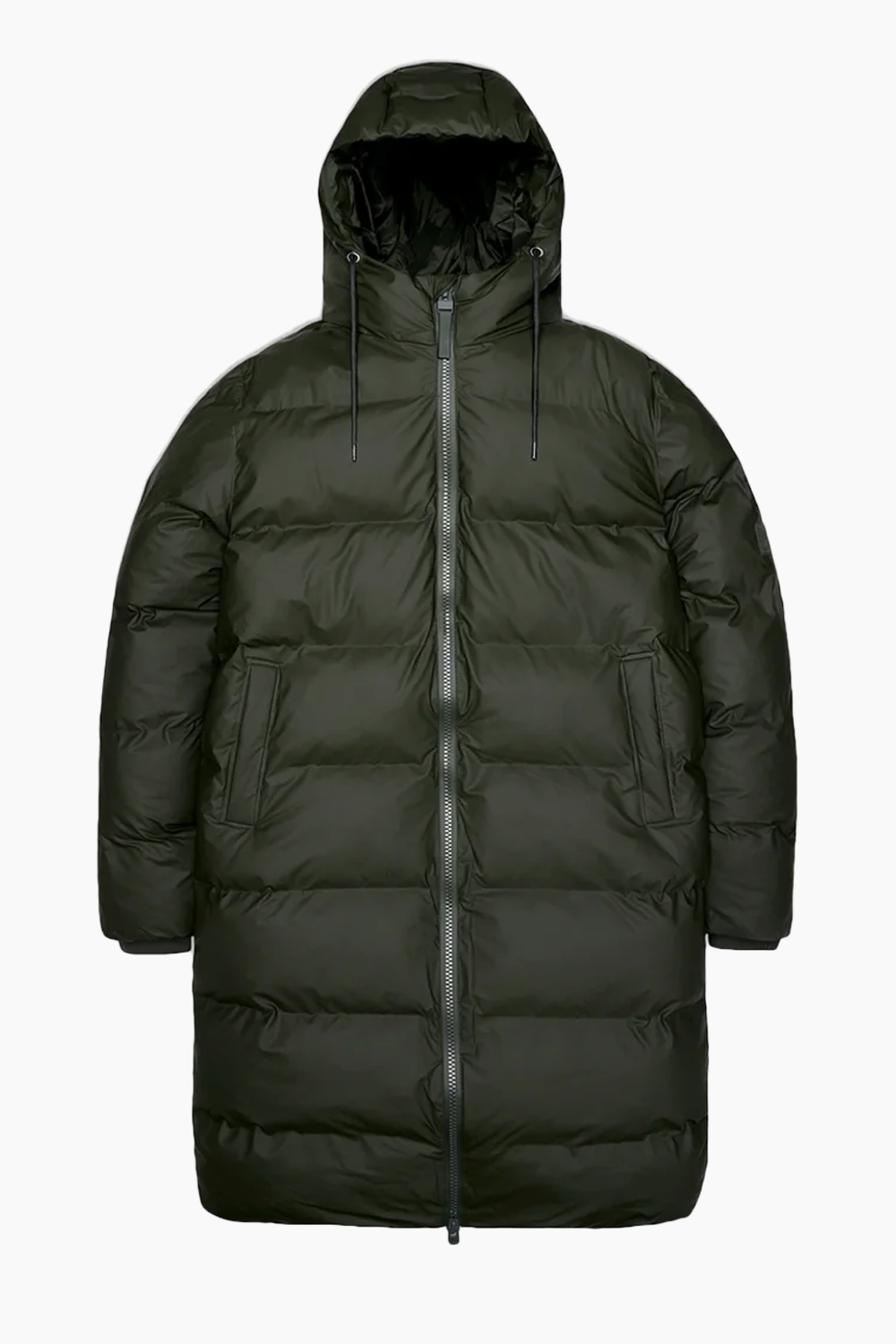 Alta Long Puffer Jacket W3T4 - Green - Rains