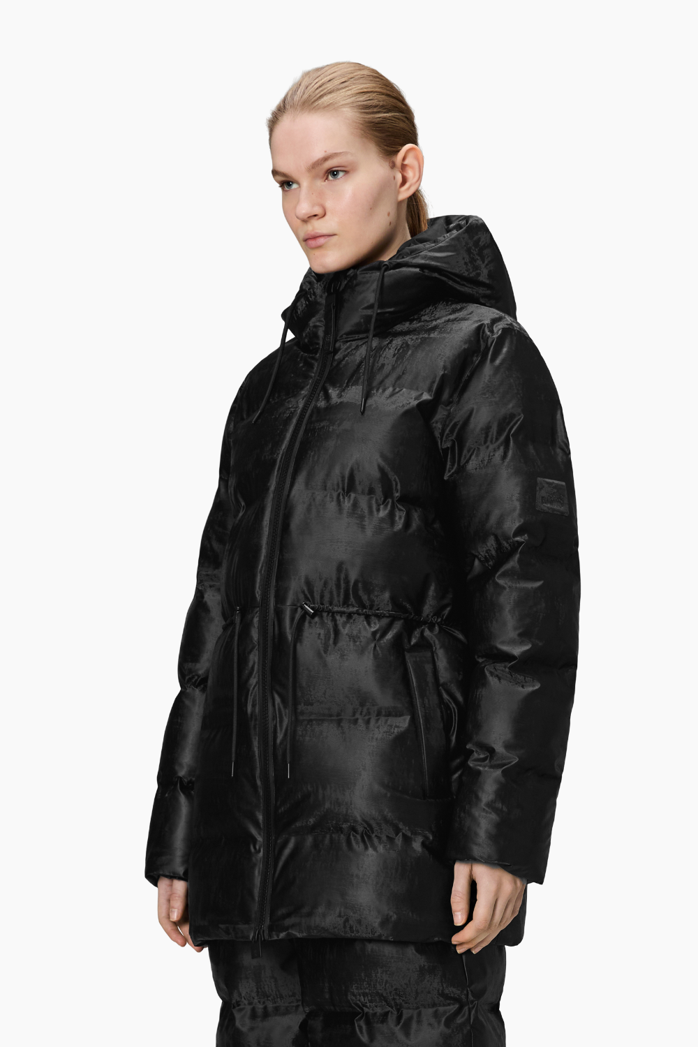 Alta Long Puffer String W Jacket W3T4 - Coal - Rains