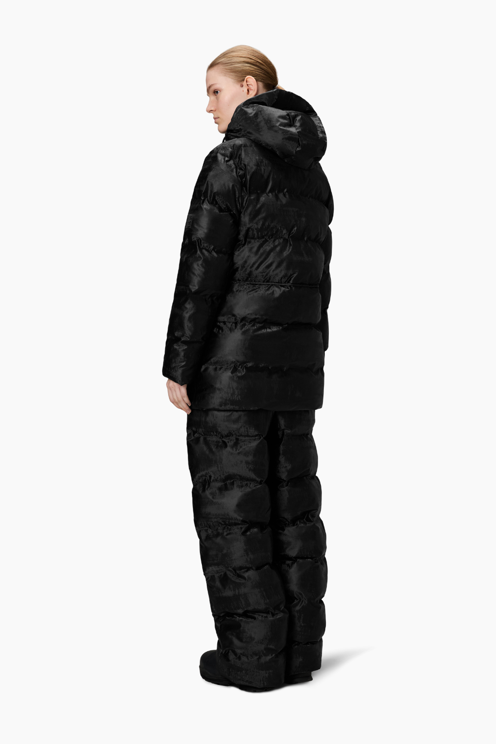 Alta Long Puffer String W Jacket W3T4 - Coal - Rains