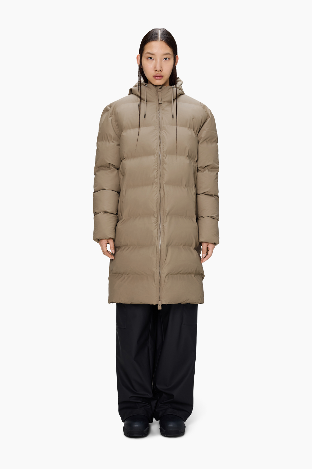 Alta Longer Puffer Jacket W3T4 - Beige - Rains