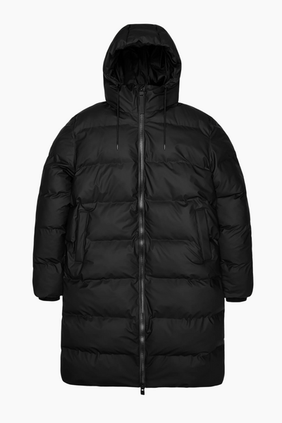 Alta Longer Puffer Jacket W3T4 - Black - Rains
