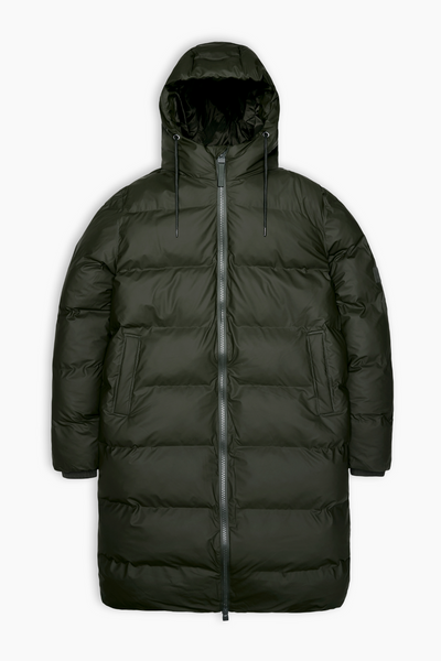 Alta Longer Puffer Jacket W3T4 - Green - Rains