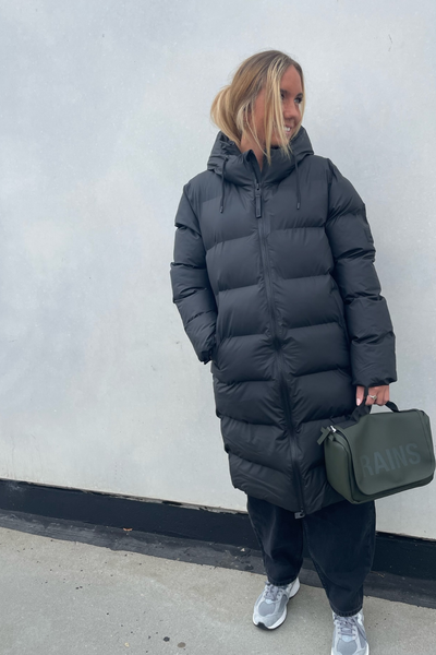 Alta Long Puffer Jacket W3T4 2024 - Black - Rains