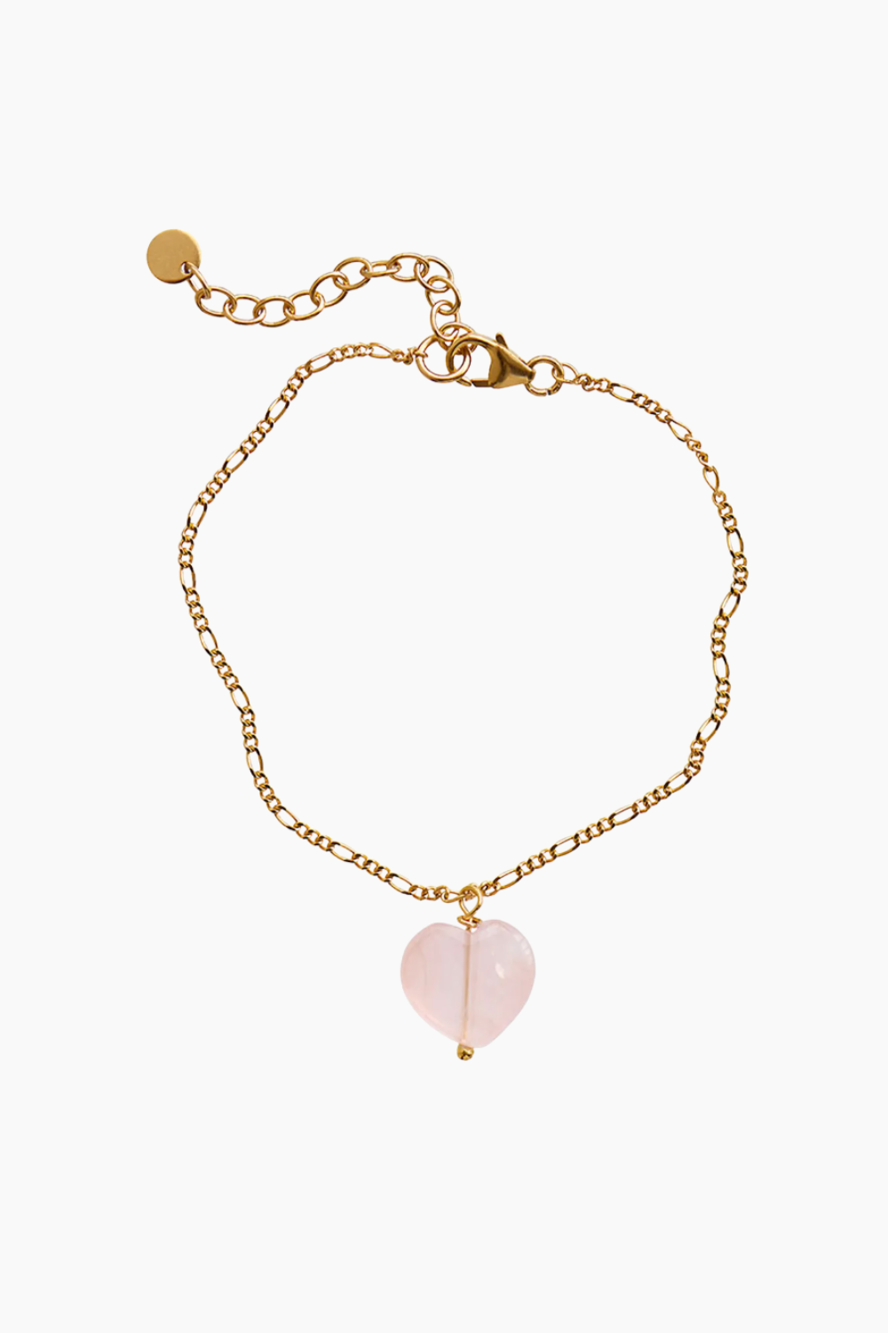 Amour Bracelet Rose Quartz - Gold - Stine A