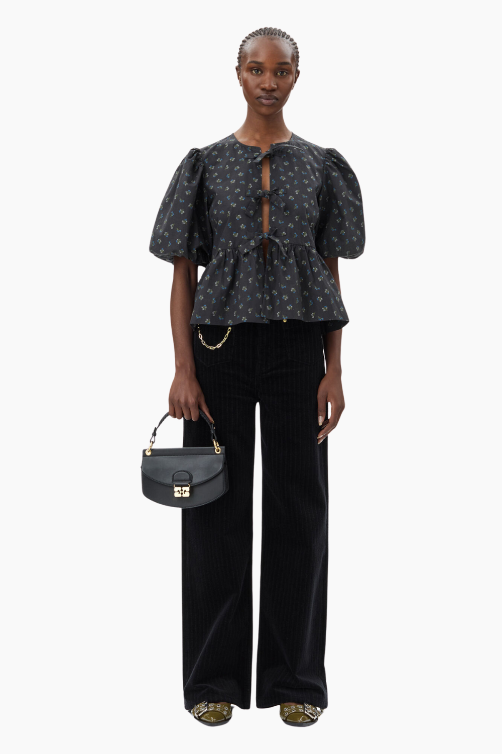 Apo-G Bag Mini Top Handle A6349 - Black - GANNI-2