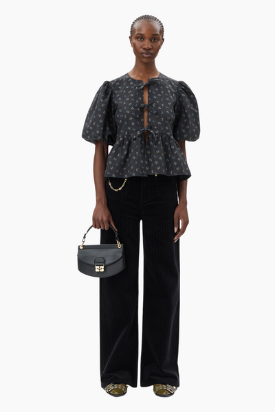 Apo-G Bag Mini Top Handle A6349 - Black - GANNI-2