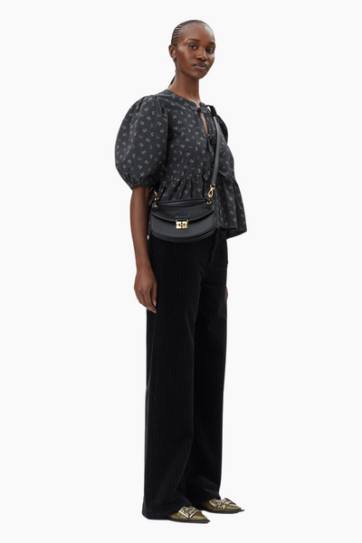 Apo-G Bag Mini Top Handle A6349 - Black - GANNI-3