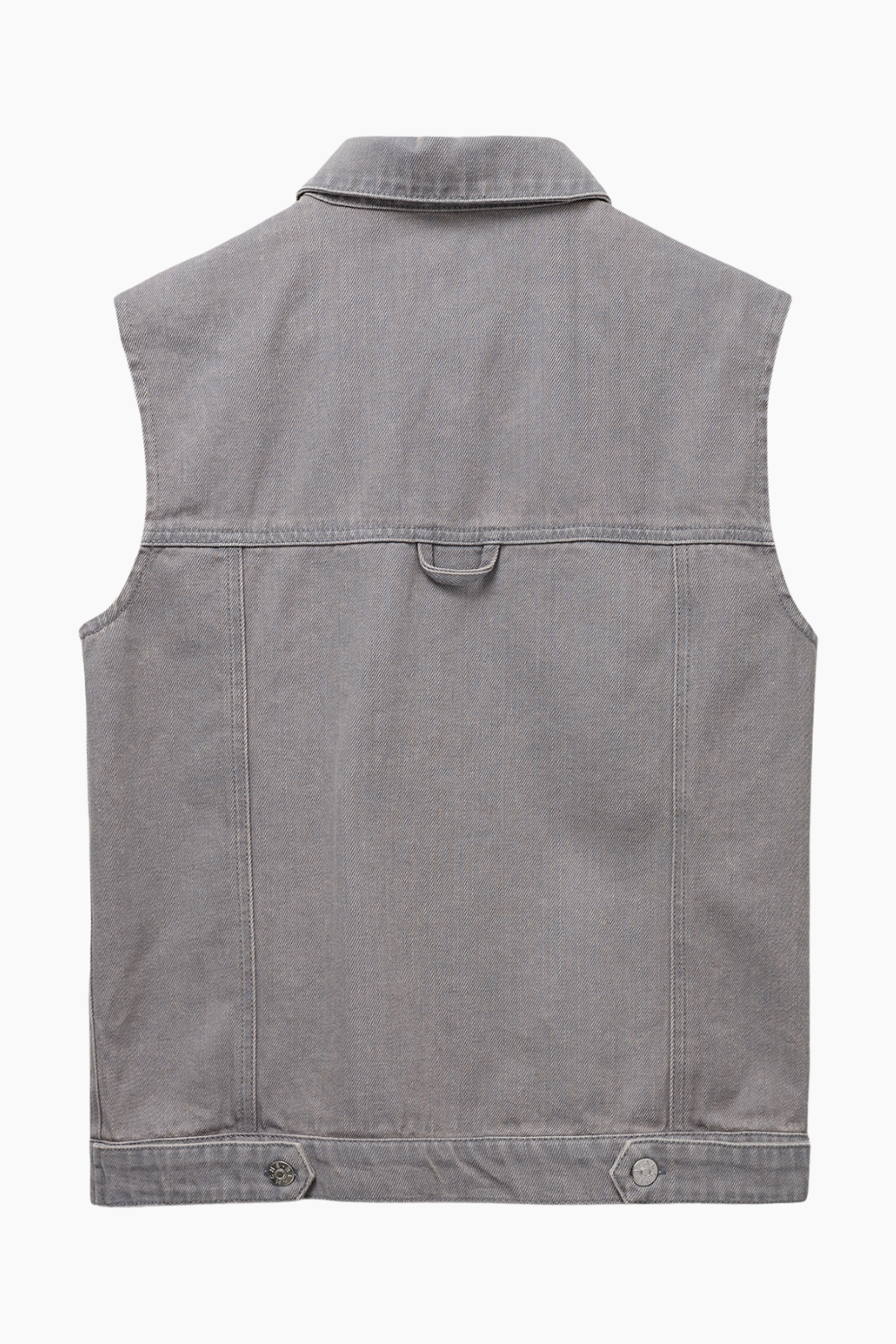 Argile-BL Denim Waistcoat - Harbor Mist - Blanche