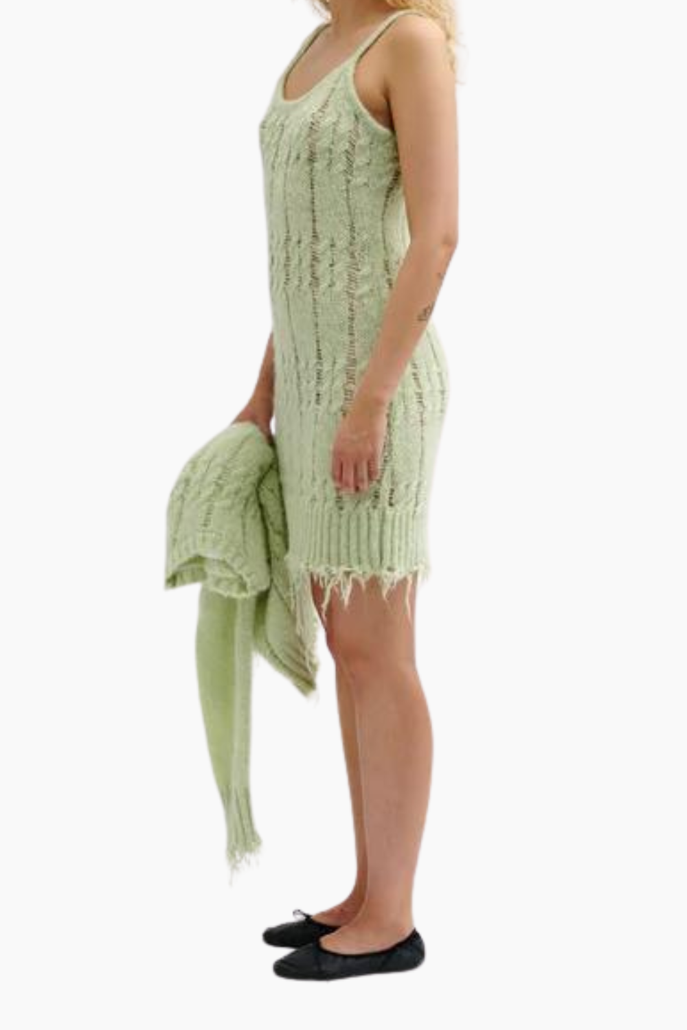 ArmieRS Knit Dress - Pastel Green - Résumé