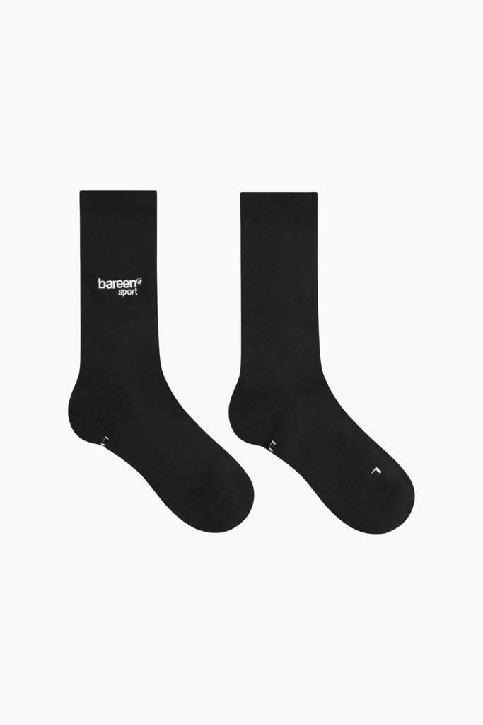 Athletic Socks 2-Pack - Black - Bareen