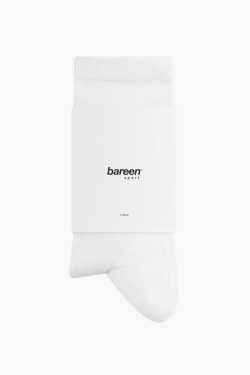 Athletic Socks 2-Pack - White - bareen