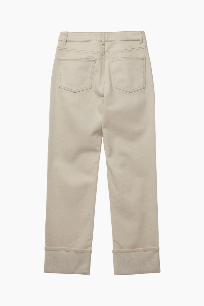 Augusta-BL Sable Jeans - Plaza Taupe - Blanche