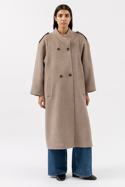 Aunty Coat Brown Melange -H2O Fagerholt