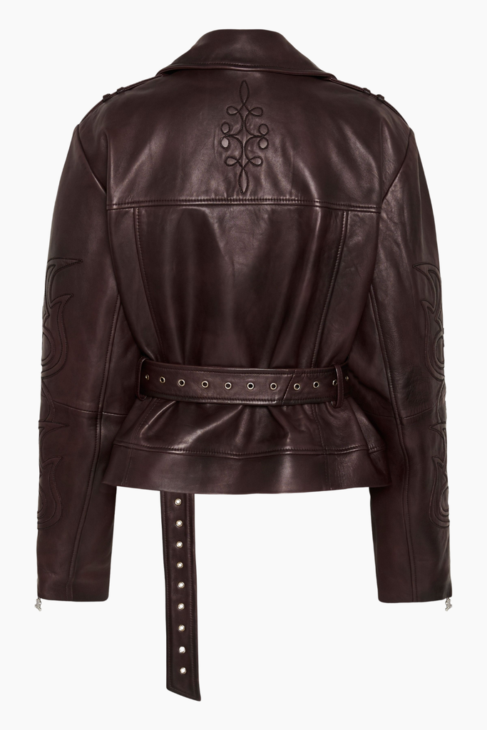 BXGken Biker Jacket - Dark Burgundy - Barbie X Gestuz