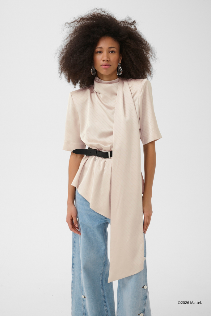 BXGteresa SS Blouse - Whitecap Gray - Barbie X Gestuz