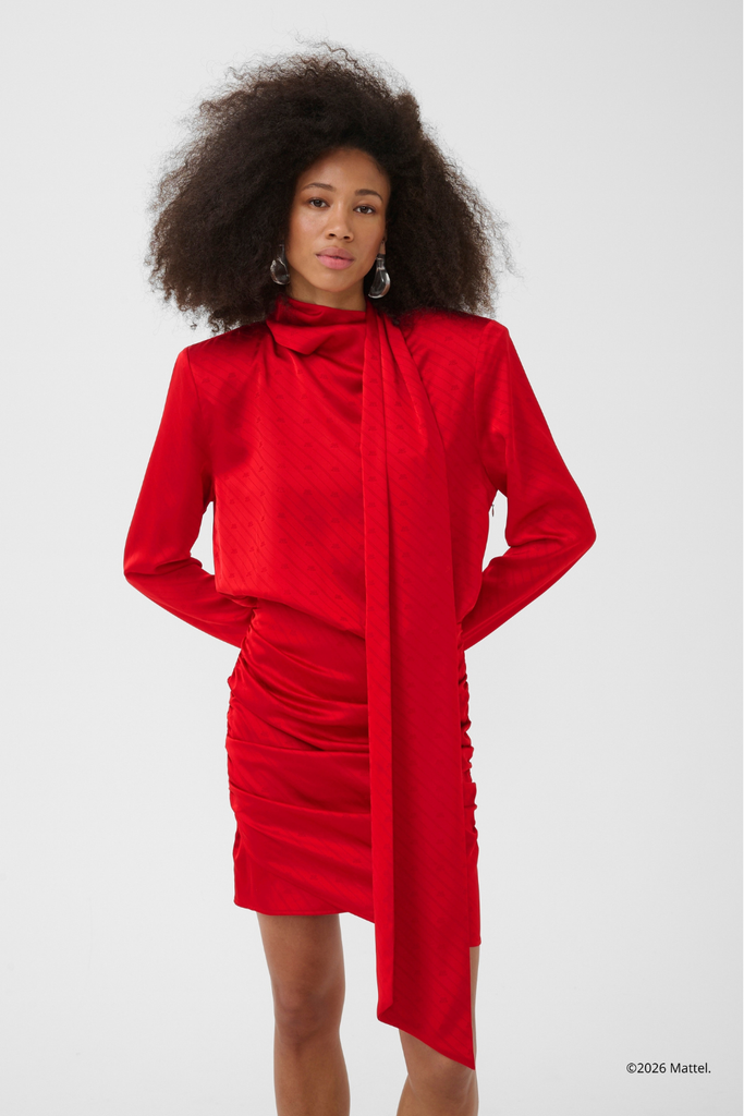BXGteresa Short Dress - Barbados Cherry - Barbie X Gestuz